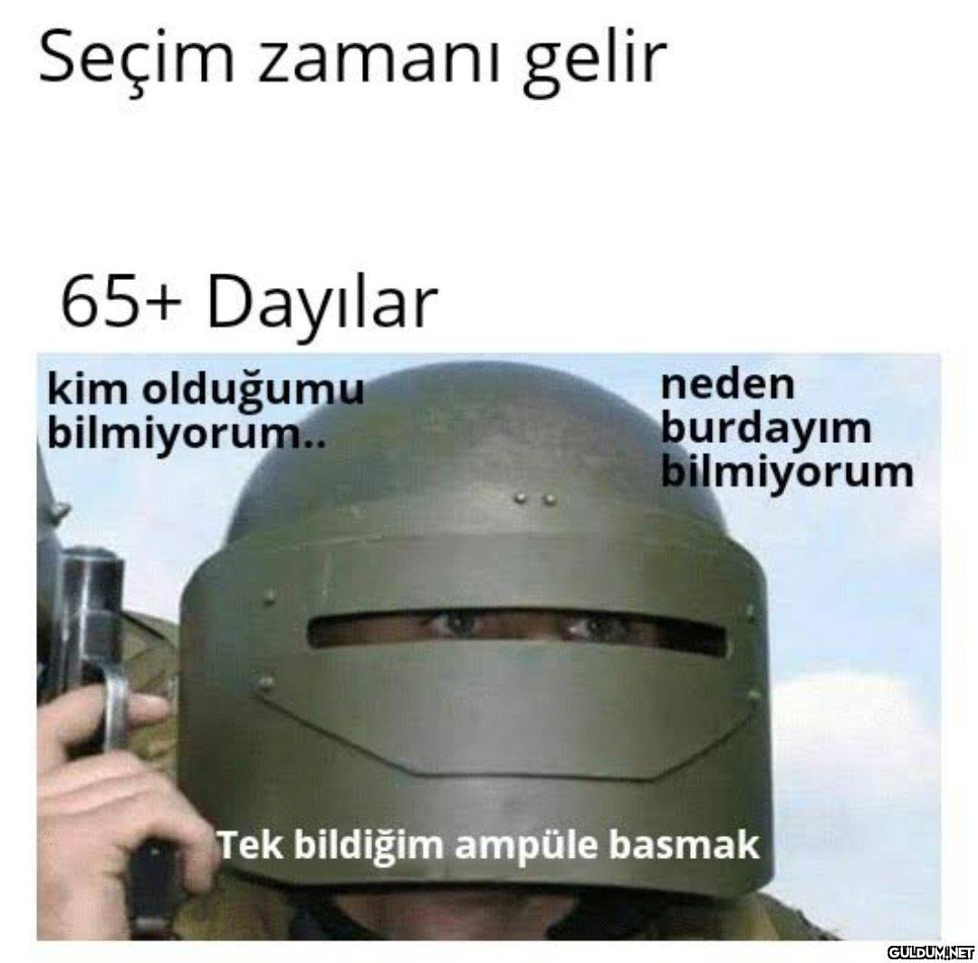 Seçim zamanı gelir 65+...