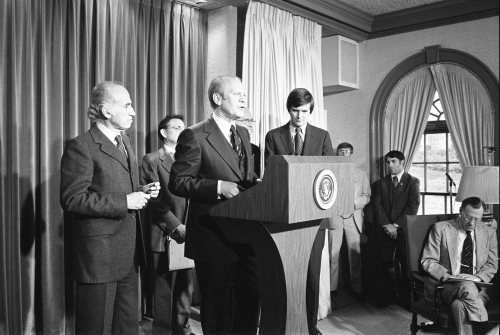 The Ford Library recently added newly digitized audio recordings of selected speeches, news conferences, and other public statements made by President Ford to their Digital Library.
Listen to him deliver his State of the Union Addresses, toasts at...