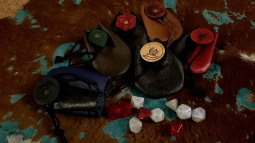 Just added my brand new Small Leather Designer Dice Bags!!! #etsy shop: Small Geniune Leather Decora