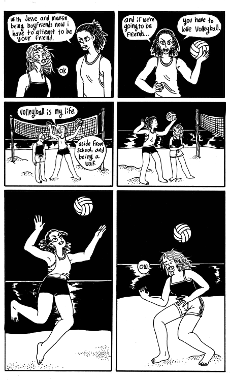 samvasnormandy:  madelinehmcgrane:   Vampire Beach 2 a quick comic about beach vampires, werewolves, friendship, love, and sports. based on another beach vampire comic i made several years ago   “I just wanted to grow enough cabbages and not die of