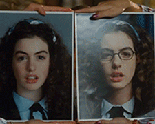 nofreetickets:  Iconic Makeover Scenes Anne Hathaway in The Princess Diaries (2001) Brittany Murphy in Clueless (1995) Sandra Bullock in Miss Congeniality (2000) 