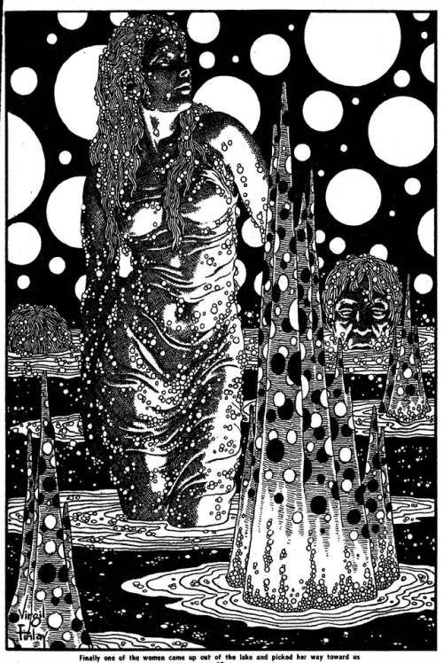 Virgil Finlay (1914-1971), “Thrilling Wonder Stories”, Vol. 30, #3, 1947Source