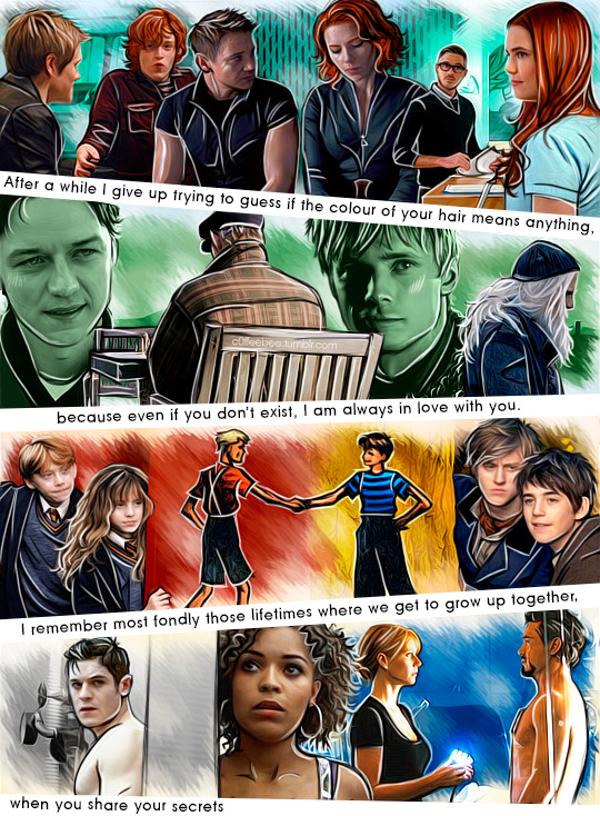 c0ffeebee:  25 lifetimes   multifandomAnd I’d choose you; in a hundred lifetimes,