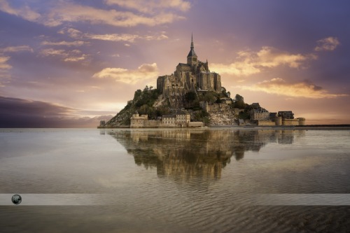 sapphire1707:  Mont Saint Michel | by _PEC_ | http://500px.com/photo/93750731