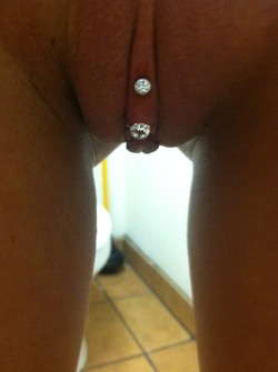 pussymodsgalore  VCH piercing with bejeweled