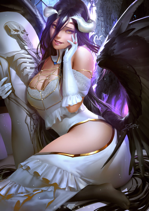 zumidraws: Albedo from Overlord<3 Nude version and other goodies: https://www.patreon.com/zumi  < |D’‘‘‘