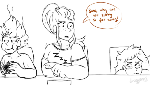 draggems:  hanas and brigittes first morning as a couple at overwatch :’)