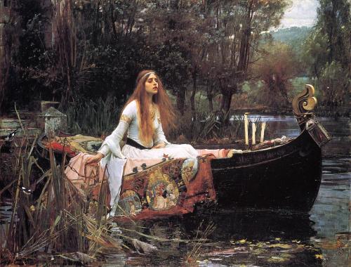 the-erl-queen:Image: The Lady of Shallot, John William Waterhouse (1888)“And as the boat-head wound 