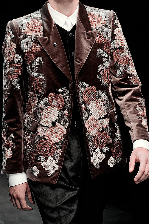 oldfashionedvillain:Dolce & Gabbana Fall 2013 Menswear