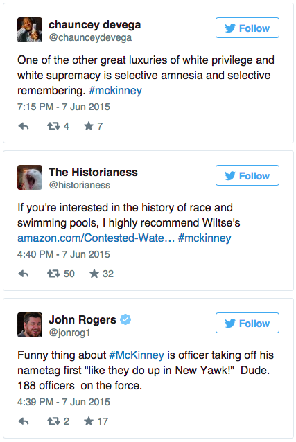 salon:  Twitter explodes over #McKinney, Texas cop who tackled black teen girl in video