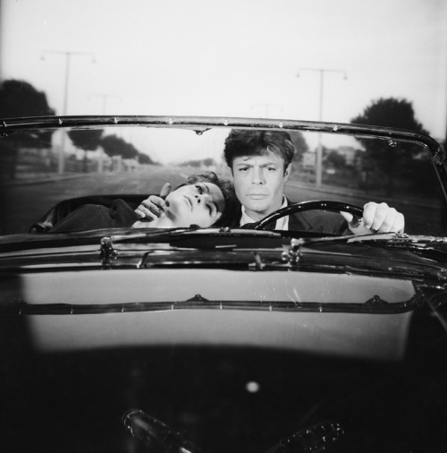 Yvonne Furneaux and Marcello Mastroianni in La Dolce Vita.
