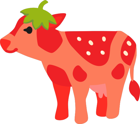 randomitemdrop:turing-tested:what are yalls opinions on these assorted strawberry cowsItem: cow from the pink milk dairy