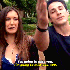 iwantyoudamon:  ninadobrev:   That’s a wrap on Elena and Tyler. We were just kids