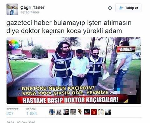 Gazeteci haber bulamayıp...