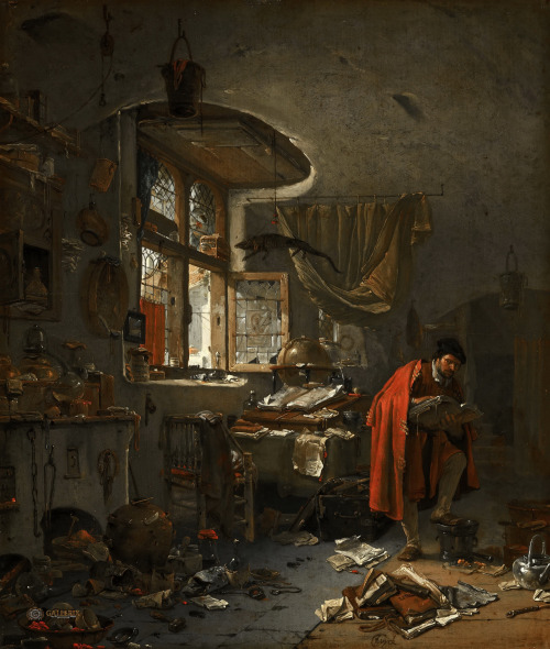 bonjourtableau: The Alchemist, Thomas Wijck, Mauritshuis