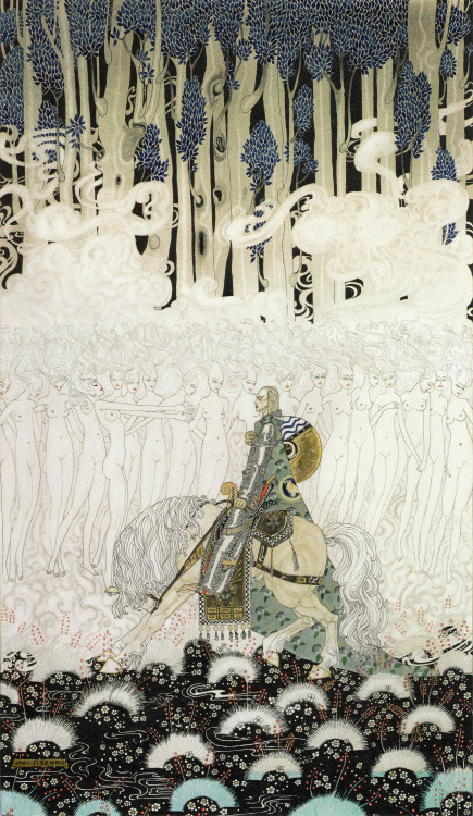 zombienormal:Sir Olaf in a kingdom of wraiths and ghosts. Kay Nielsen (1896-1957) watercolor for I