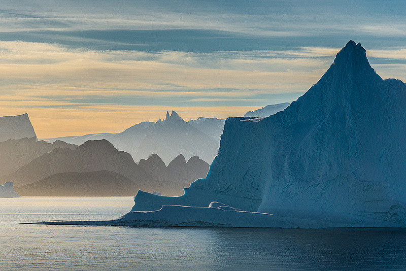 oecologia:  Icebergs and Mountains (Greenland) by Janet Little Jeffers. 