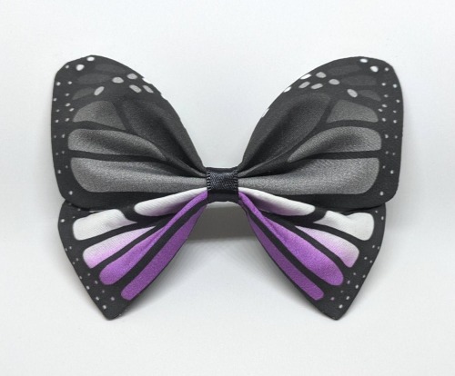 sosuperawesome:Pride Butterfly BarrettesTerrafaye Seemings on Etsy Ok I have a bow addiction. Like 