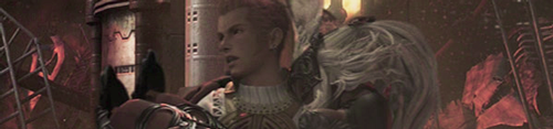    ff meme: [5/7] relationships   »  balthier & fran (final fantasy xii)   I thought this was a Skyrim mod…