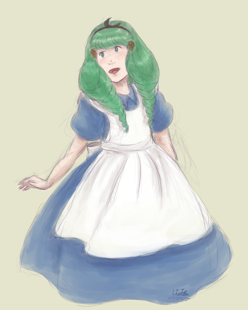  I randomly had a thought that Flayn would make a great Alice. So here’s some very quick messy