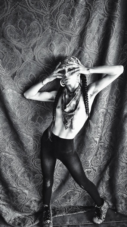 a-creature-appears: from above b&w (self shot)