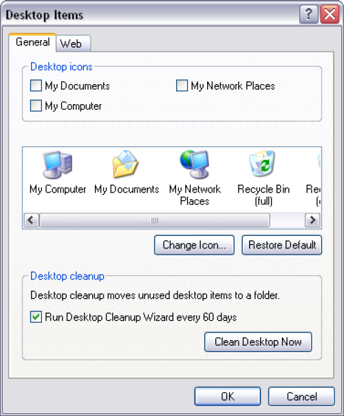 never-obsolete:Windows XP - Desktop Items