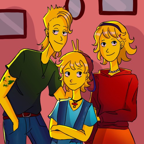 Old Draw Of The Simpsons Kid All Grown Up. Im Makings Redesigns Of Them In My Style.