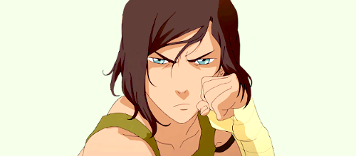 draxeon:  subaefong:  I’m the Avatar! You gotta deal with it!   The bands on her biceps, is that toph’s space rock? .__.