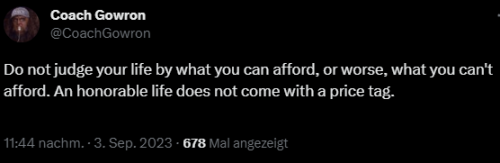 Source: Https://twitter.com/CoachGowron/status/1698452042853822470