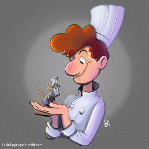 kevinfagaragan:  (7/12): “A RAAAAAAAAT!” Today’s Pixar drawing has Remi and Linguini from Ratatouille For more from this series click here 