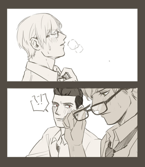 hiruhirudo:同級生+未交往設定Back when they were smaller.