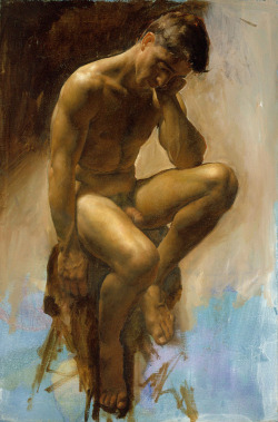 toinelikesart:  American classical realist painter, draftsman and teacher Jacob Collins 