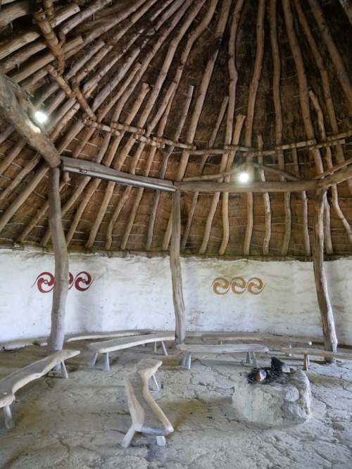 Iron Age Roundhouse Reconstruction at Llynnon Mill, Anglesey, North Wales, 3.6.17.