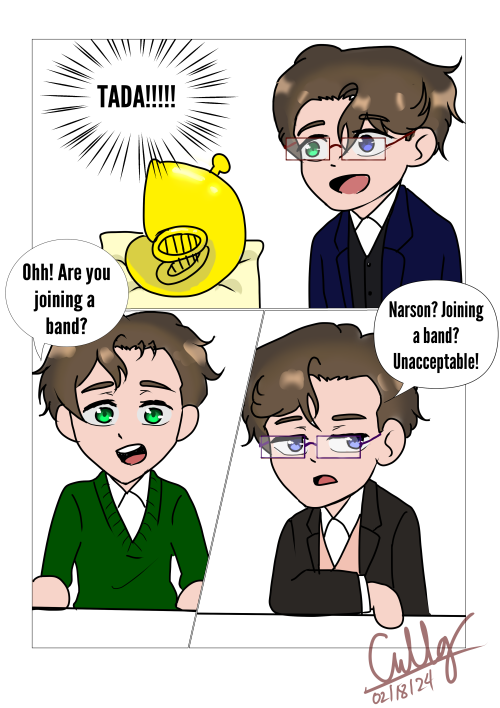 The Marching Band Collab Comic I Made :3
