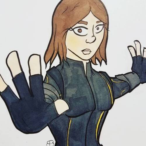 #quake #chloebennet #agentsofshield #sketch (at Donald E. Stephens Convention Center)