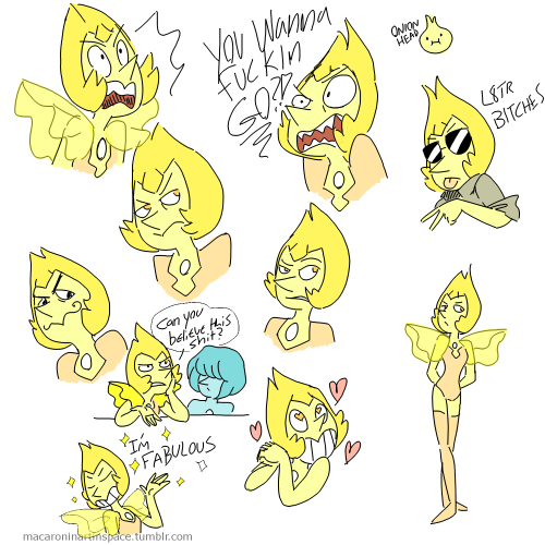 macaroninartinspace:some sloppy yellow pearls