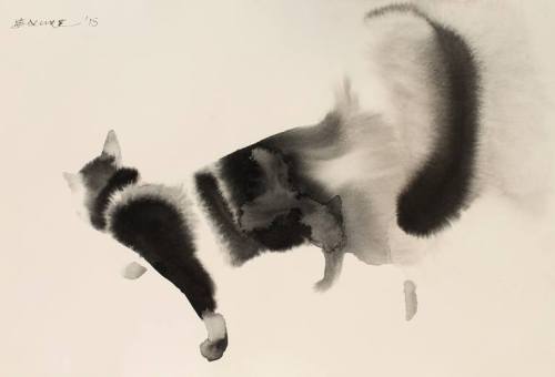Cat illustrations by Endre Penovác. Ink.| Exquisite art, 500 days a year. |