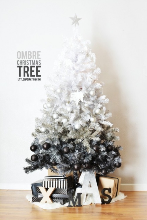 DIY Ombre Christmas TreeMore Homemade Projects