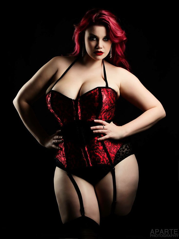 Large plus size women in lingerie