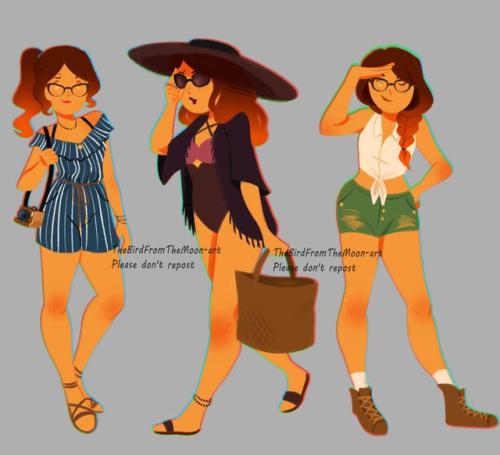 thebirdfromthemoon-art:Miraculous kids + summer outfit