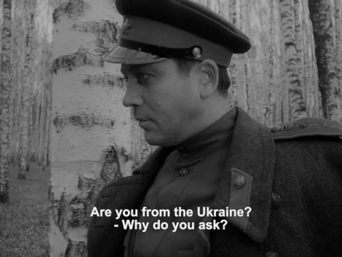Ivan’s Childhood. Dir. Andrei Tarkovsky. 1962.