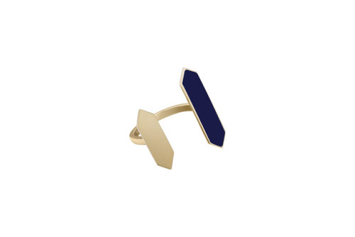 say hi to_ ‘Chromatic Indicators B enamelled 9ct yellow gold ring’ by Aliita | The Holiday Gift Guid