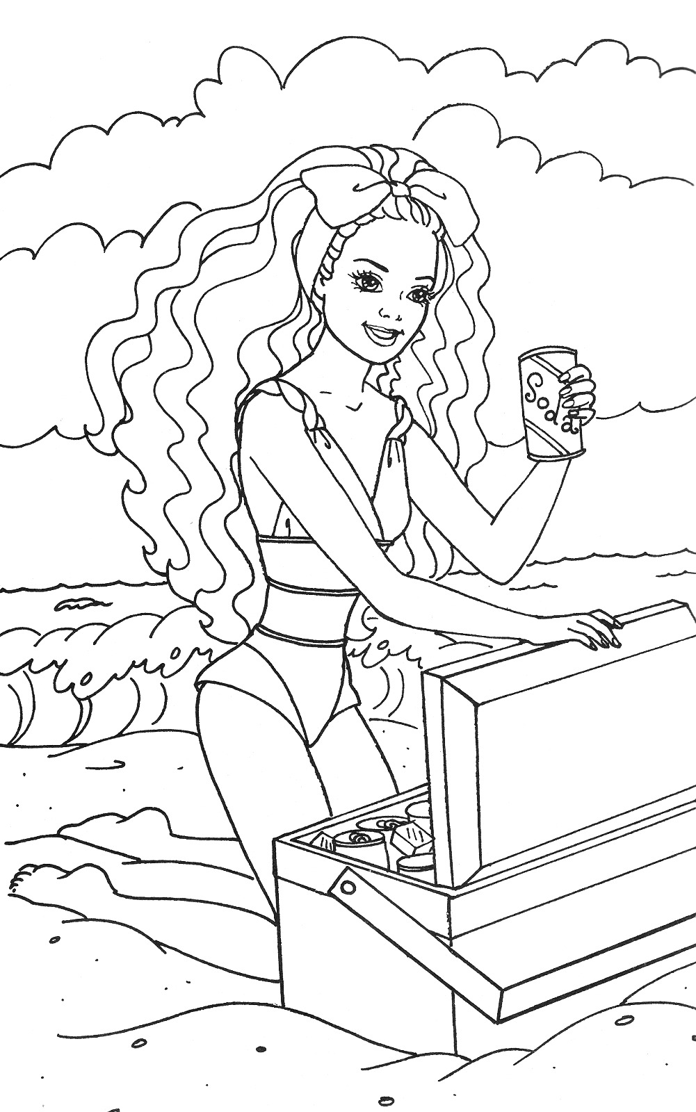 Barbie 90s Coloring Book Part2 Can t believe I found those. I had this Barbie Coloring Book as a child and I LOVED it so much. sadadoki on Tumblr