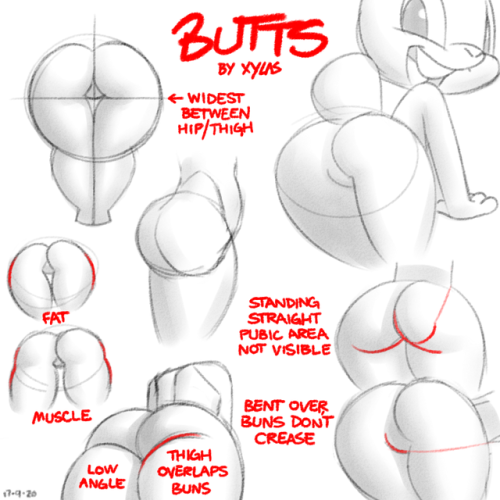 Art tutorial + butts? Double win! =//w//=