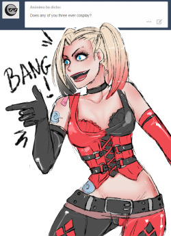 askpiltovergirls:  Jinx as Harley Quinn obviouslyyy   I really feel the need of doing this in a NSFW way