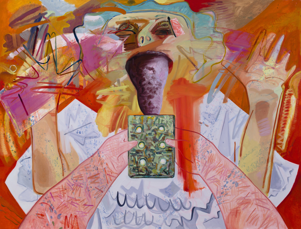    Dana Schutz.Â Licking a Brick. 2011.         