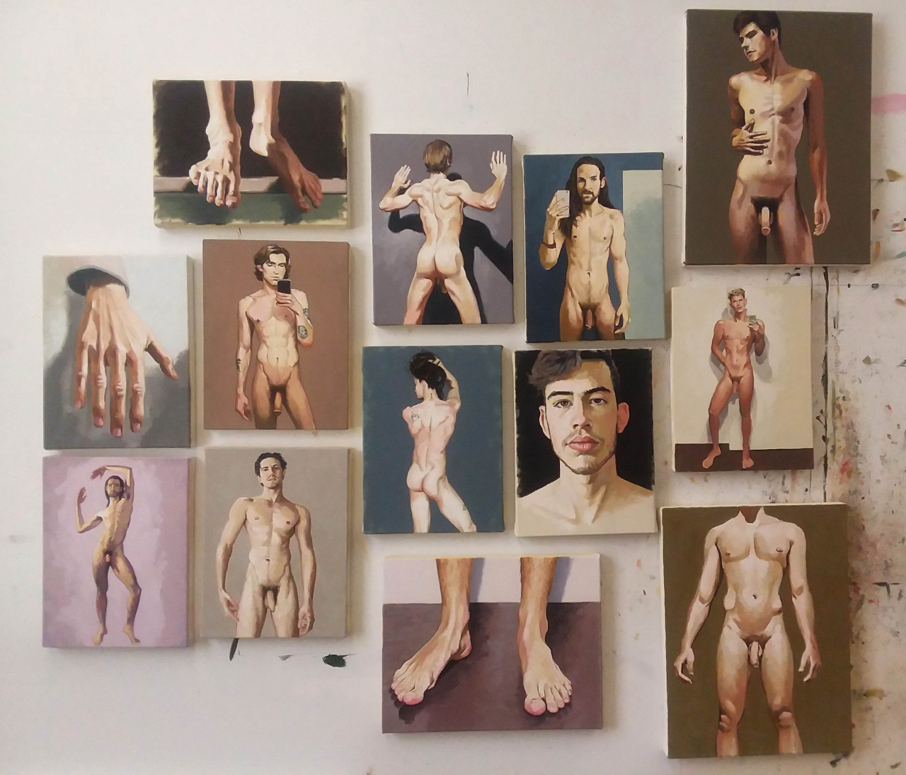 christophersousa:  These small figure studies (most are 9 x 12″, some a bit larger)