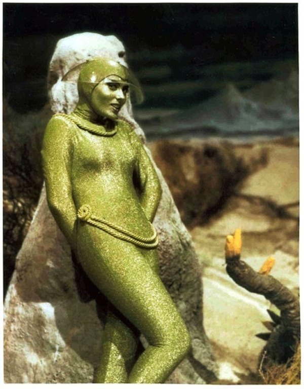 greggorysshocktheater:  Vitina Marcus as The Girl From The Green Dimension episode