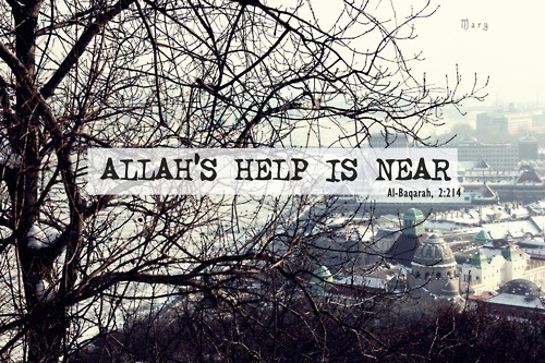 Allah’s Help (Quran 2:214; Surat al-Baqarah)“Allah’s help is near
Al-Baqarah 2:214”
www.IslamicArtDB.com » Quranic Verses » Quranic Verses in English
Originally found on: rf9