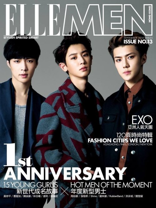 EXO-M, EXO-K Для Elle Men 09/2014 